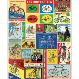 Cavallini & Co Les Jeux D'Intérieur<Puzzle 1000 pièces Bicyclettes,