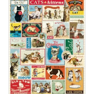 Cavallini & Co Les Jeux D'Intérieur<Puzzle 1000 pièces Chats,