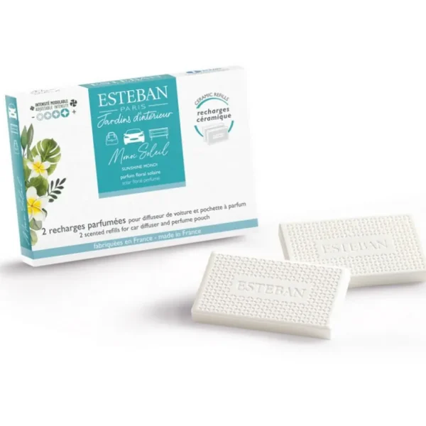 ESTEBAN Diffuseurs De Parfum D'Intérieur<Recharge parfumée pour diffuseur de voiture Monoï Soleil,