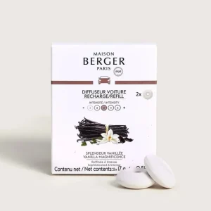 MAISON BERGER Diffuseurs De Parfum D'Intérieur<2 recharges diffuseur voiture Splendeur Vanillée,