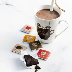 Café Tasse Le Chocolat<Réglette de 15 carrés de chocolats assortis,