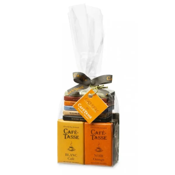 Café Tasse Le Chocolat<Sachet de 20 mini-tablettes de chocolat assorties,