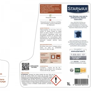 STARWAX Sols<Savon d'entretien parquets huilés