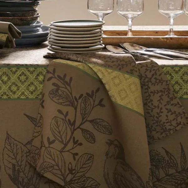 Sud Etoffe Serviettes<Serviette de table Bird Tarmac,