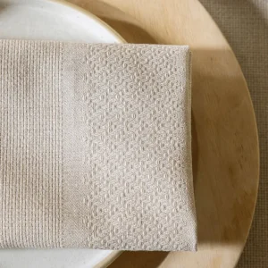 LE JACQUARD Français Serviettes<Serviette de table Slow Life Re-use Bois,