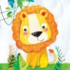 Enfant PaperProduct Design Le Textile Pour Enfant | Serviettes En Papier<20 serviettes en papier Happy Lion,