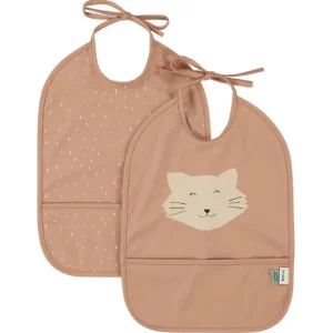 Enfant Trixie Le Textile Pour Enfant<Set 2 bavoirs imperméables Mrs Cat,