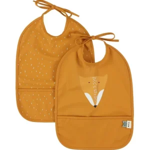 Enfant Trixie Le Textile Pour Enfant<Set 2 bavoirs imperméables Mr Fox,