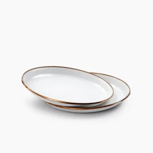 Barebones Les Assiettes Dessert | Les Assiettes Plates<Set de 2 Assiettes en Email,