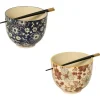 WD Lifestyle Bols, Mugs Et Tasses | Saladiers Et Coupelles<Set de 2 bols à ramen Fleurs Pechino,