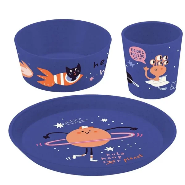 Enfant Koziol La Vaisselle Pour Enfant<Set de 3 pièces enfant Space Connect,