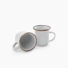 Barebones Bols, Mugs Et Tasses<Set de 2 Tasses Expresso en Email,