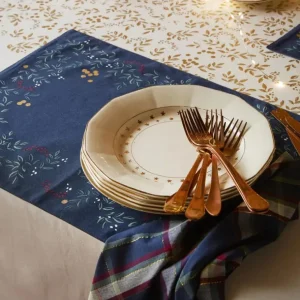 Sylvie Thiriez Sets De Table<Set de table Lueur d'Hiver Bleu Ardoise,