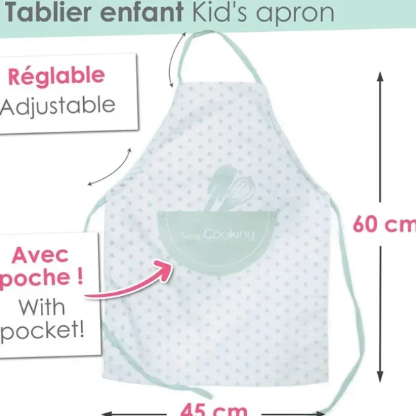 Enfant ScrapCooking Le Textile Pour Enfant | Tabliers Et Toques<Set tablier + toque enfant,