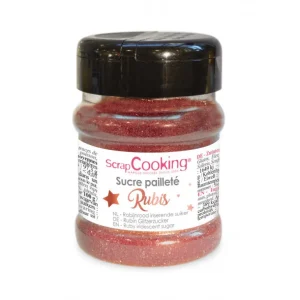 ScrapCooking Les Ingrédients Du Pâtissier | Arômes Et Colorants<Sucre pailleté Rubis,