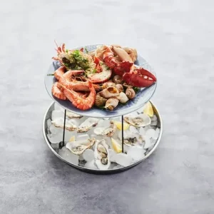 Point Virgule Ustensiles Pour Les Fruits De Mer<Support plateau de fruits de mer Métal Noir,