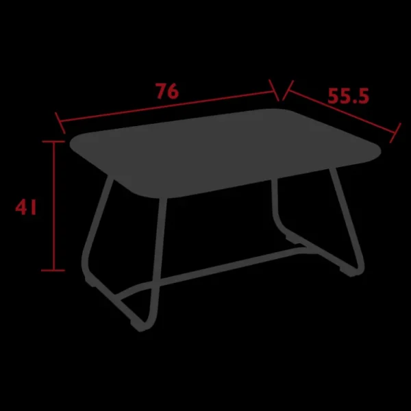 FERMOB Tables De Jardin<Table basse Sixties,