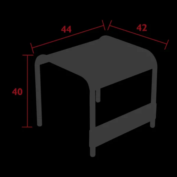 FERMOB Tables De Jardin<Table basse-repose pied Luxembourg,