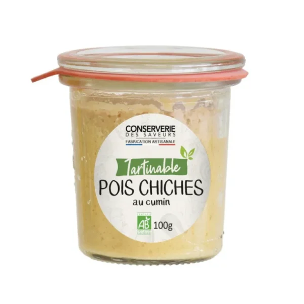 Conserverie des Saveurs Tartinables<Tartinable de pois chiches au cumin Bio,