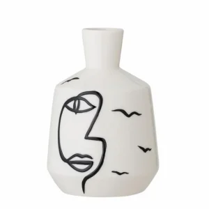 Bloomingville Vases<Vase Blanc en Grès Norma,