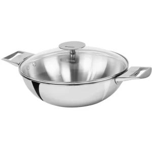 CRISTEL Woks<Wok 28 cm amovible inox Casteline,